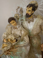 Fiber Optic Nativity Holy Family
