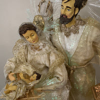 Fiber Optic Nativity Holy Family