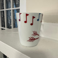 Starbucks Porcelain Coffee Mug Singing Bird
