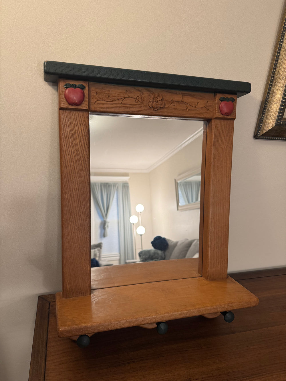 Vintage Home Interiors & Gifts Mirror Shelf Hanger Plastic Rare