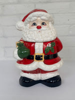 Vintage Ceramic Santa Cookie Jar – Made in Taiwan
