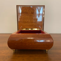 Vintage Authentic M.J Hummel Handcrafted Ercolano Italian Wooden Music Box