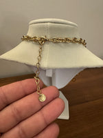 Talbots Necklace  with Tiger Eyes Stone Floral Links Collar
