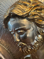 Vintage Italian Sterling Silver Arg 925 3D Framed Holy Family Mary Joseph Jesus
