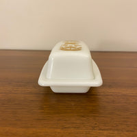 Pyrex Butterdish Butterfly Gold Design 72-B