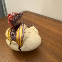 W.U.I Resin Two Headed Dragon Hatching Born Figurine 1998