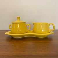 Fiesta-ware Sugar and Creamer Set with Tray P86 Post 86