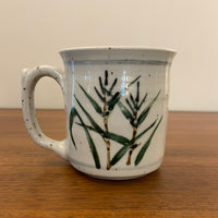 Handmade Speckled Glaze Porcelain Mug Bamboo Design