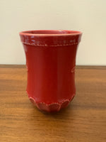 Porcelain Burgundy Juliska Jardins Mug-Cup
