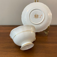 Vintage Double Warranty Paragon Bone China Teacup and Saucer