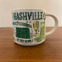 Starbucks Nashville Coffee Cup Mug Been There Series 14oz