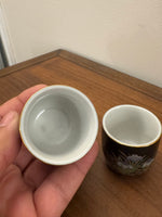 MCI Japanese Small Porcelain Tea Sake Cups Set of 2
