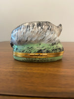 Limoges Piotet Chamart Porcelain Trinket Box Cat
