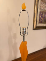 Vintage MCM Lucite Table Lamp Art Deco Style Tendency RARE
