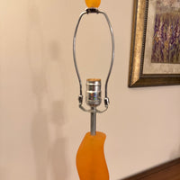 Vintage MCM Lucite Table Lamp Art Deco Style Tendency RARE