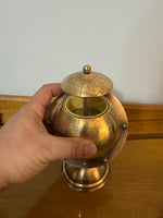Vintage Brass Globe Cigarette Dispenser Holder RARE
