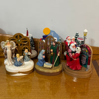 Vintage Santas Best Christmas Lighted Musical Decoration Set of 6
