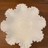 Vintage Fenton Large Hobnail Milk Glass Bowl