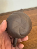 Vintage Ceramic Yixing Red Zisha Clay Moving Dragon Head and Tongue Teapot
