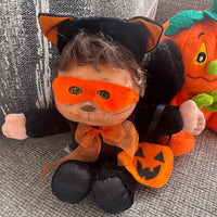 Vintage Halloween Plush Toys Set READ