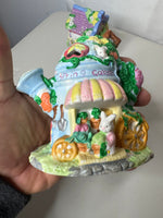 Vintage Lighted Easter Bunnies Village Set of 7
