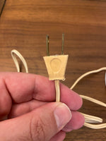 Vintage Milky Glass Hobnail Raffled Hurricane Lamp
