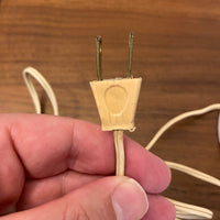 Vintage Milky Glass Hobnail Raffled Hurricane Lamp