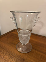 Vintage Duncan & Miller Teardrop Fan Clear Glass Vase
