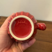 Porcelain Burgundy Juliska Jardins Mug-Cup