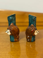 Vintage Japanese Ceramic Salt and Pepper Shaker Set

