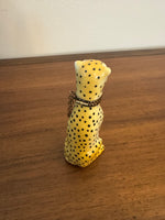 Porcelain Limoges France Cheetah Shaped Trinket Box
