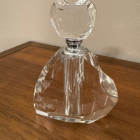 Oleg Cassini Crystal Heart Shaped Perfume Bottle