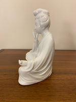 Vintage Chinese White Porcelain Blanc de Chine Kwan Yin Guan Yin Figure
