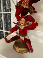 Christmas Decor 3 Acrobatic Jester-Elves
