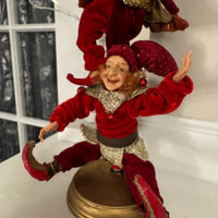 Christmas Decor 3 Acrobatic Jester-Elves
