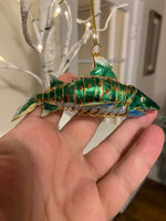 Cloisonne Enamel Fish Shark-Crab- Pendant-Ornament

