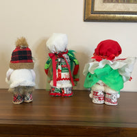 Handmade Nordic Scandinavian Gnomes Christmas-Holiday Decoration Set of 3