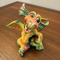 Franklin Mint Mood Dragons Happy Figurine