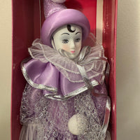 Vintage Harlequin Clown Porcelain-Clothing Decor Figurine