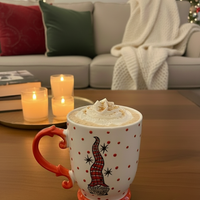 Belle Maison Merry Christmas Gnome Ceramic Coffee Tea Mug