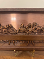 Vintage Coppercraft Guild The Last Supper Framed Plastic-Copper Art
