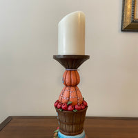 Jim Shore Pedestal Flameless Candlelight Harvest-Fall Holiday Decor