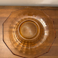 Pink Depression Glass Console Bowl