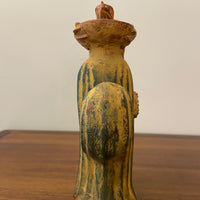 Vintage Ceramic Terracotta Iguana and Cactus Candleholder