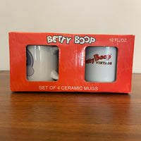 Betty Boop Porcelain Mug Set 4