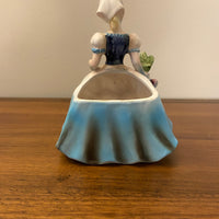 Vintage LEFTON "Olive" Lady with Vegetables Planter Vase Figurine