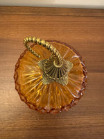 Martha Stewart Hand Blown Glass Pumpkin Halloween Fall Decor
