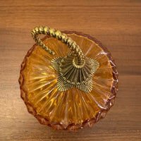 Martha Stewart Hand Blown Glass Pumpkin Halloween Fall Decor