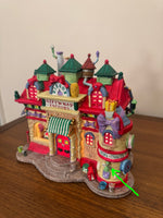 Lemax Santa's Wonderland Porcelain Village Ribbon & Gift-Wrap Factory
