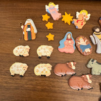 Kurt Adler Wooden Nativity Advent Calendar 25 Pieces